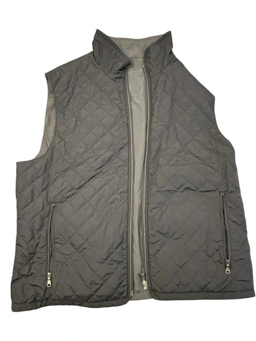 Banana Republic Men's Reversible‎ Tactical Utility Quilted Vest XL Polyester